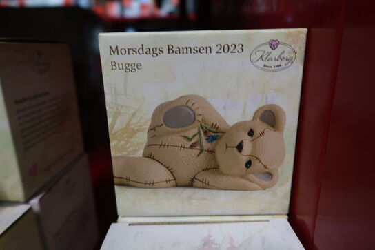 4 stk. Klarborg mors dag-bamse 2023 Bugge Kornblomst
