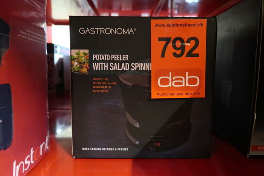 Gastronoma automatisk kartoffelskræller sort 1 kg 85 Watt