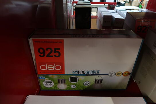 24 stk. Solcellelampe i rustfrit stål 6 cm