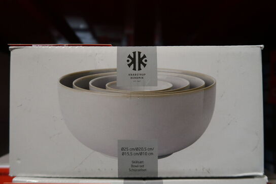 Knabstrup Keramik Tavola skålesæt 4 str.