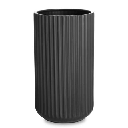 Lyngby vase mat sort H25 cm