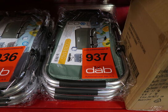 3 stk. Shoppekurv med køl 35 liter - Grøn