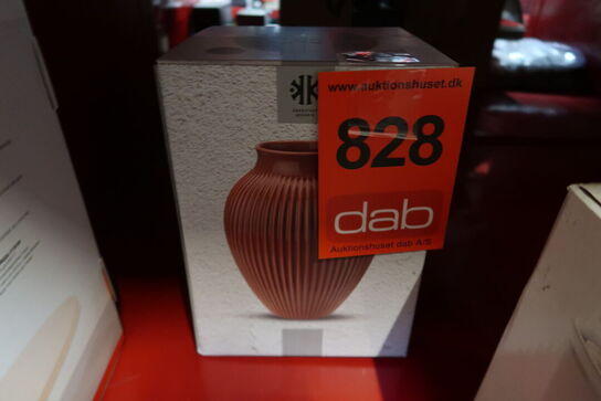 Knabstrup Keramik Ripple vase bordeaux H27 cm