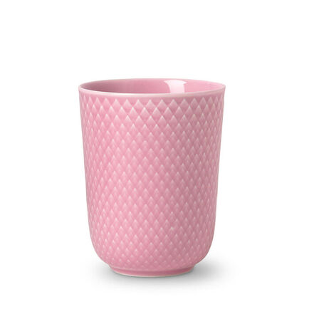 2 stk. Lyngby Porcelæn Rhombe Color Krus Rosa 33 cl