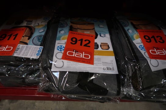 4 stk. Køletaske assorterede -  grå 12 liter