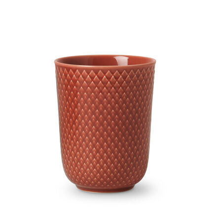 3 stk. Lyngby Porcelæn Rhombe Color Krus Terracotta 33 cl