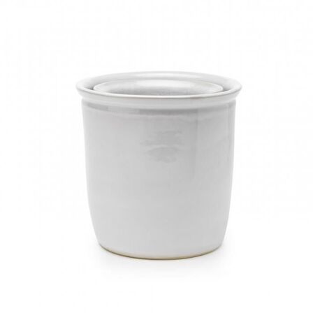 Knabstrup keramik Tavola syltekrukke hvid