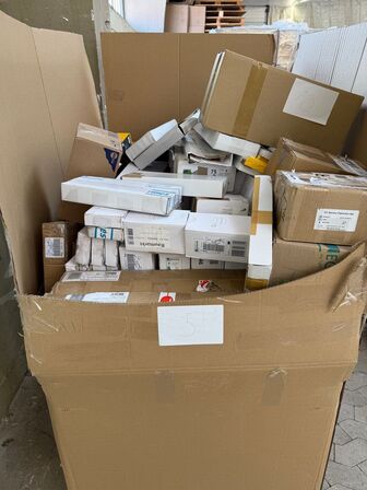 1 stk. palle med retur varer fra webshop