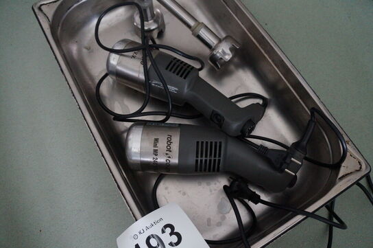 2 stk. stagblender ROBOT COUPE MINI MP 240 VV