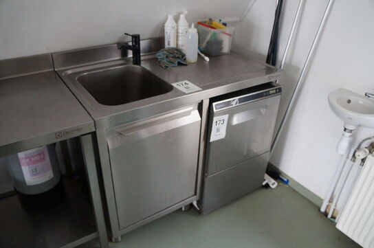 Arbejdsbord i rustfri stål  ELECTROLUX 120x80x89,5 cm 