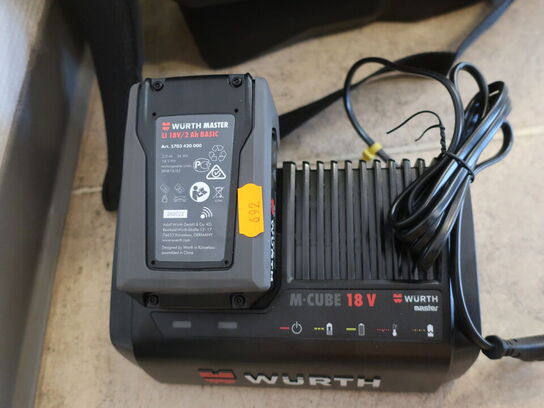 Akkustøvsuger WÜRTH AMTS 18 L m. batteri & lader