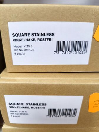 3 ks. vinkler HULTAFORS V 25 S