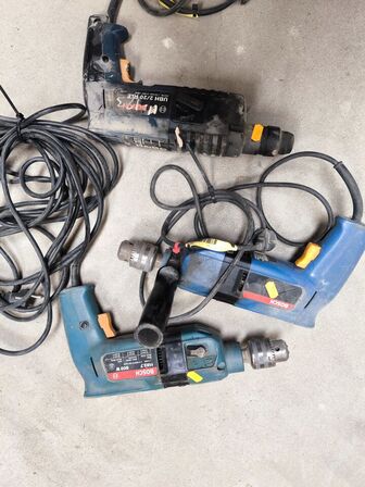 3 stk. slagboremaskiner