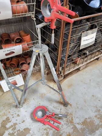 2 stk. rørskærer ROTHERBERGER 5.5020 32-110mm inkl. stativ