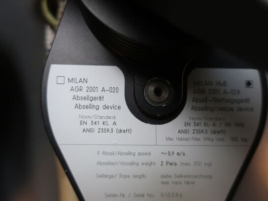 Redningshejs SKYLOTEC MILAN & pose m. indhold