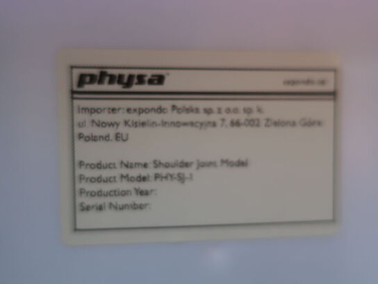 Undvisningsknogler PHYSA (rygsøjle, skulder & knæ)