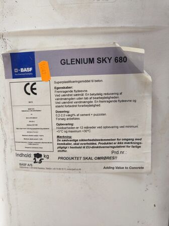 Superplast til beton BASF GLENIUM SKY 680 ca. 25 kg