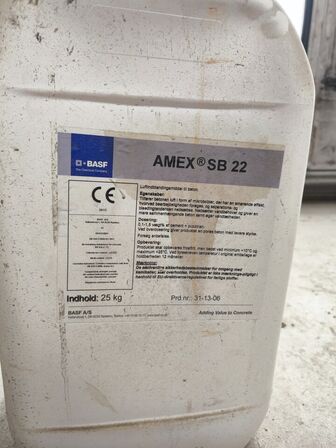 3 dnk. BASF kemi til beton GLENIUM SKY & AMEX SB 22