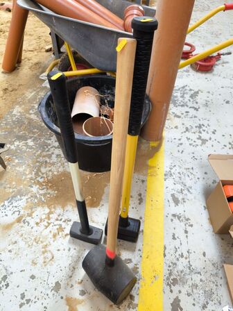 3 stk. forhamre (2 stål, 1 gummi) 