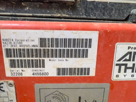 Hybrid (el/diesel) minigraver KUBOTA U17-3 1.65t