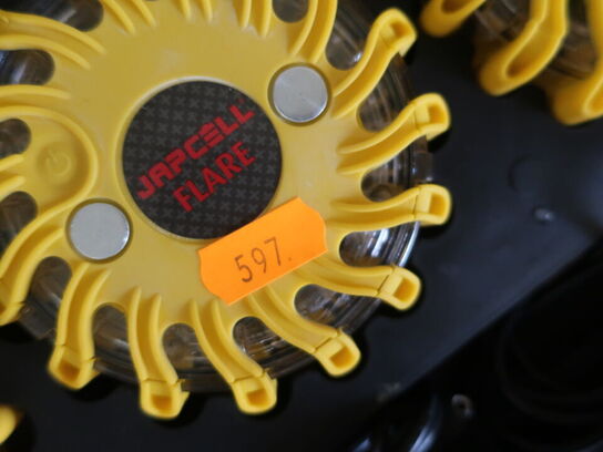 Advarselslys JAPCELL FLARE 6 stk. i kuffert inkl. lader