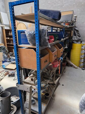 Lagerreol 2 fag UDEN indhold