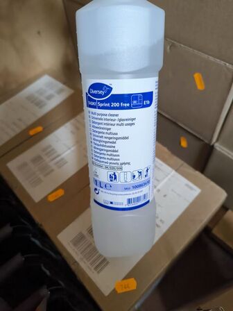 18 fl. DIVERSEY TASKI Spring 200 free rengøringsmiddel