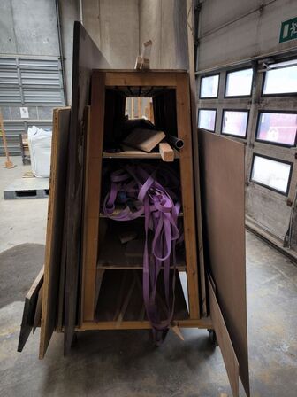 Stor A-vogn inkl. indhold