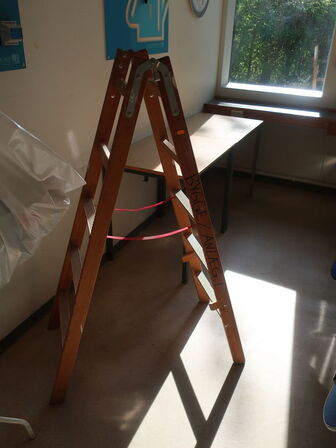 5 trins JUMBO wienerstige i træ 1,4m