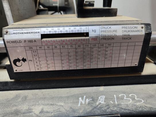 Rørsvejsemaskine ROTHENBERGER ROWELD P 160 A