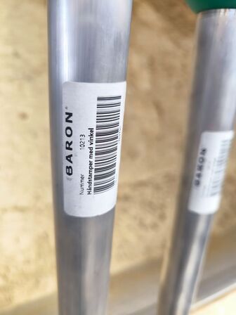 2 stk. BARON håndstamper med vinkel