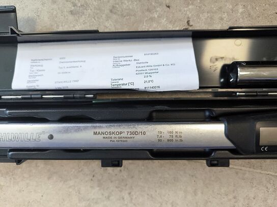 Digital STAHLVILLE 730D/10 momentnøgle 10-100 Nm