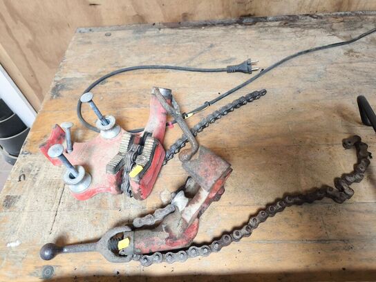 Kæberørholder RIDGID BC-410 & rørspænder