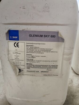 3 dnk. BASF kemi til beton GLENIUM SKY & AMEX SB 22