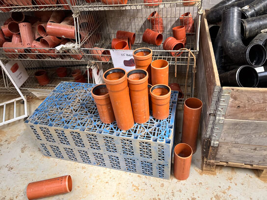 Kloakrør div. størrelse, længder m.v. (se billeder)