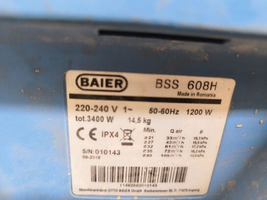 H-Støvsuger BAIER BSS 608H 1200W inkl. kabeltromle