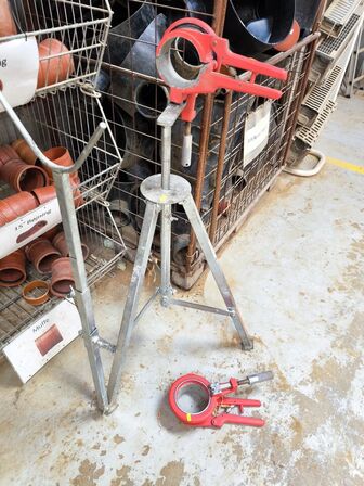 2 stk. rørskærer ROTHERBERGER 5.5020 32-110mm inkl. stativ