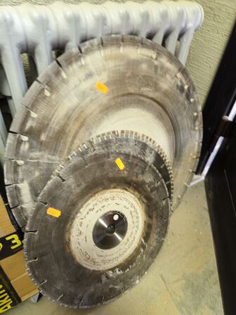 Brugte klinger til beton