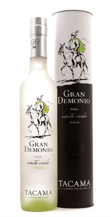 6 stk. Pisco Mosto Verde Gran Demonio Italia 50cl. C6 40%
