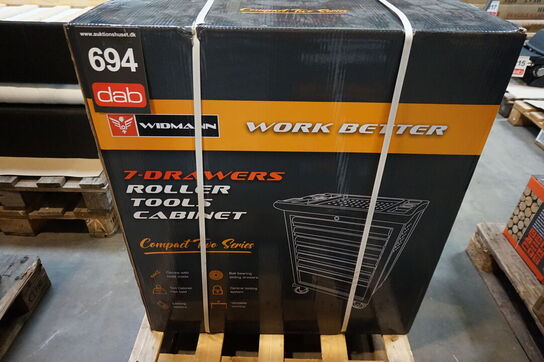 Widmann Compact two værktøjsvogn. Syv skuffer inkl. værktøj 