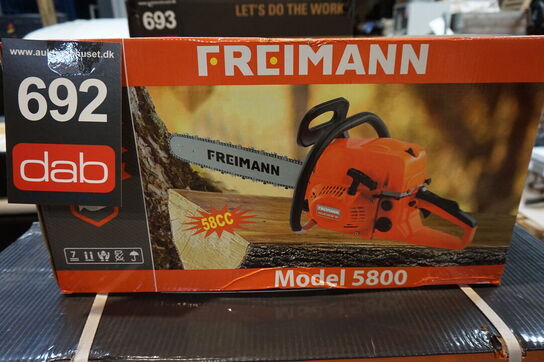 Freimann benzin kædesav 5800 58cc 20" sværd