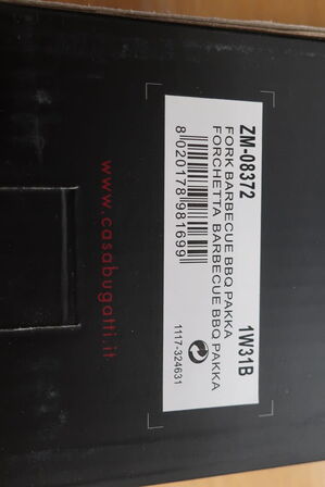 4 stk BUGATTI cesta bbq square basket, tectanfular grill, fork, cleaning brush