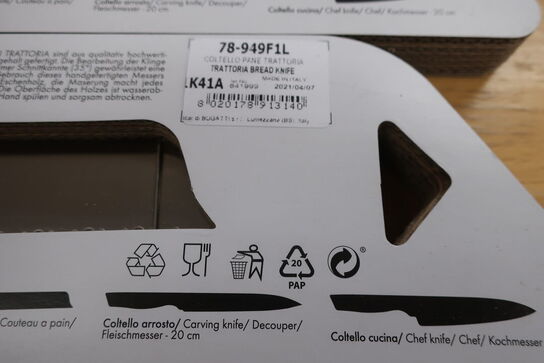 4 stk. BUGATTI trattoria køkken knive