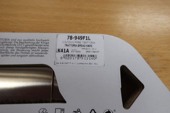 3 stk. BUGATTI trattoria køkken knive