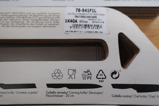 4 stk. BUGATTI trattoria køkken knive