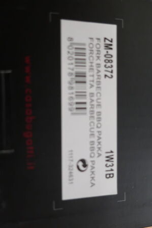 4 stk BUGATTI cesta bbq square basket, tectanfular grill, fork, cleaning brush