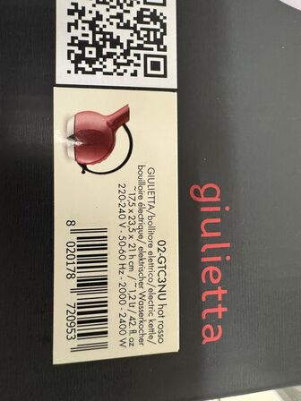 EL-kedel BUGATTI kettle giulietta 