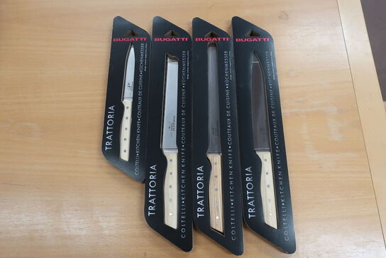 4 stk. BUGATTI trattoria køkken knive