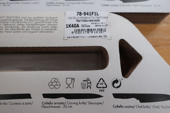 3 stk. BUGATTI trattoria køkken knive