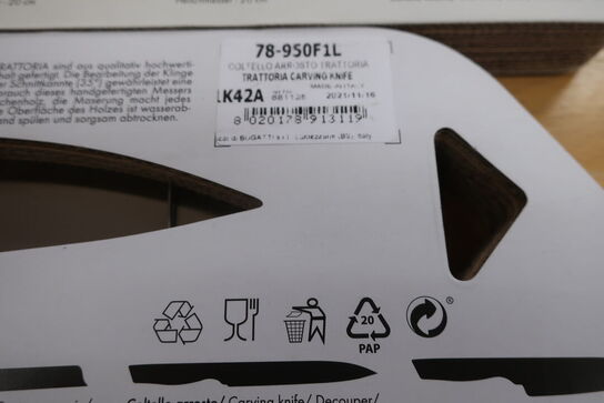 3 stk. BUGATTI trattoria køkken knive